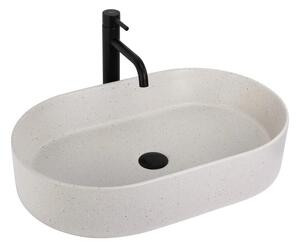 REA-U7341 - Umyvadlo na desku NADIA 38,5x61 cm keramika/krémová