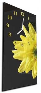 Nástěnné hodiny květ 30x60cm II - plexi