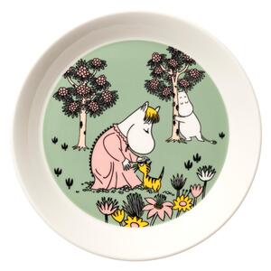 Arabia Talíř Moomin Loving care 19cm, zelený