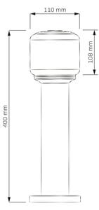 Venkovní lampa MADRID 1xE27/12W/230V 40 cm IP44 černá