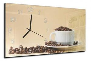 Nástěnné hodiny káva 30x60cm XXIII - plexi