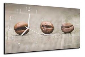 Nástěnné hodiny káva 30x60cm X - plexi