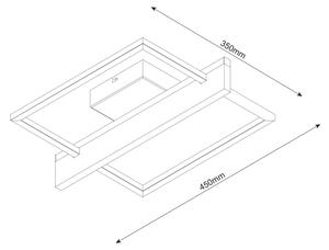 LED Stropní svítidlo LARYSA LED/11,5W/230V 35x45 cm borovice