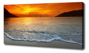 Foto obraz na plátně Západ slunce moře oc-97995760