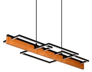 LED Lustr na lanku LARYSA LED/35W/230V borovice