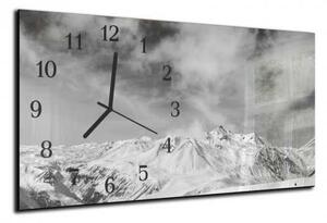 Nástěnné hodiny hory 30x60cm III - plexi