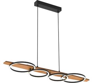 LED Lustr na lanku MELISA LED/35W/230V borovice