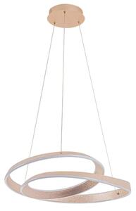 LED Lustr na lanku GLOW LED/75W/230V 4000K pr. 60 cm zlatá