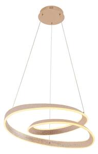 LED Lustr na lanku GLOW LED/75W/230V 4000K pr. 60 cm zlatá