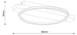 LED Stropní svítidlo MELISA LED/12W/230V 30x40 cm borovice
