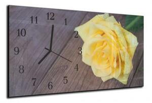 Nástěnné hodiny růže 30x60cm VII - plexi