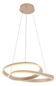 LED Lustr na lanku GLOW LED/75W/230V 4000K pr. 60 cm zlatá