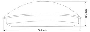 LED Venkovní nástěnné svítidlo ALABAMA LED/12W/230V IP54 černá
