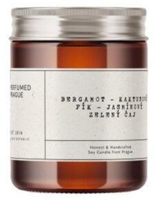 Vonná sojová svíčka doba hoření 40 h #46 Bergamot, Jasmine, Opuncia – Perfumed Prague