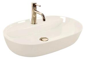 REA-U4589 - Umyvadlo na desku AURA 41x61 cm keramika/lesklá krémová