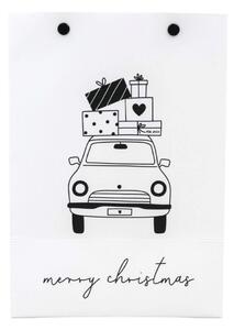 Vánoční dárková taška Christmas Car 15 × 21 cm