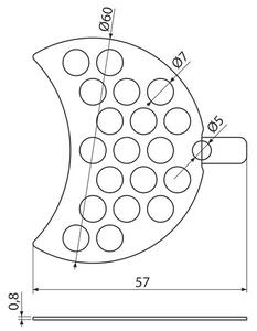 Alcadrain Sítko pro odtokovou soupravu P185-ND (A491CR,A492CR)