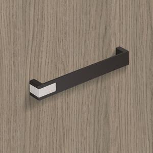 Nábytková úchytka Hettich Intra černá matná/imitace nerezi