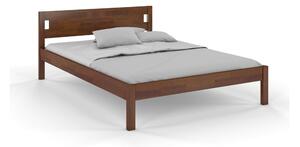 Tmavě hnědá postel z borovicového dřeva 90x200 cm Laxbaken – Skandica