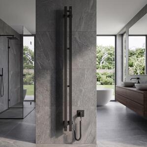 Vertaduro - El. sušák na ručníky s term. VEO 106W/230V 150x9 cm IP44 černá pravá