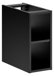 CMD Via Domo - Koupelnová skříňka nízká policová Santa Fe Black - černá - 20x46x44 cm