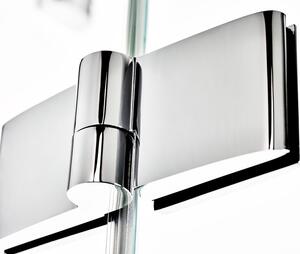 Ravak - Čtvrtkruhový sprchový kout čtyřdílný SmartLine SMSKK4-80 - chrom, transparentní sklo