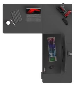 Elektrický výškově nastavitelný rohový stůl Hero 9.5 černý