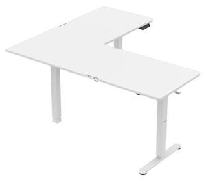 Elektrický výškově nastavitelný rohový stůl Hero 9.5 bílý