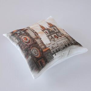 Povlak na polštář Veba GEON tisk město Praha - Staroměstské náměstí Velikost: 40x40 cm