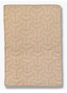 Béžový přehoz z recyklované bavlny na dvoulůžko 250x250 cm Trio – Mette Ditmer Denmark