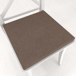 Biante Čtvercový podsedák BKR-504 Hnědý - 38x38x3 cm