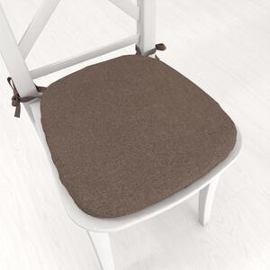 Biante Oblý podsedák BKR-504 Hnědý - 39x37x3 cm