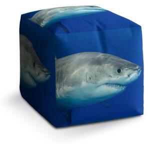 Sablio Taburet Cube Žralok - 40x40x40 cm