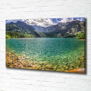 Foto obraz na plátně Jezero v horách oc-99700866
