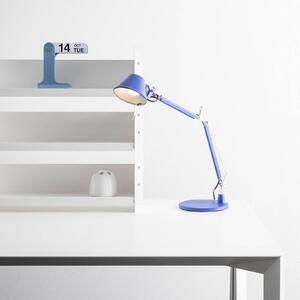 Artemide Stolní lampa Tolomeo Micro, modrá, Modrá, Pracovna / kancelář, Hliník, Design