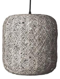 Závěsná lampa Dyberg Larsen Spin S, šedá, Ø 30 cm