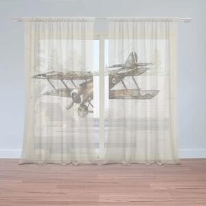 Sablio Záclony Historický dvouplošník Vintage: 2ks 150x250cm
