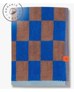 Modro-hnědá osuška z bio bavlny 70x133 cm Retro – Mette Ditmer Denmark