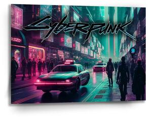 Sablio Obraz Cyberpunk 2077 Město - 90x60 cm