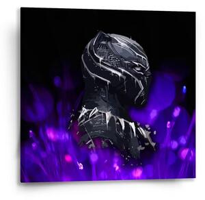Sablio Obraz BLACK PANTHER Fialová luminescence - 50x50 cm
