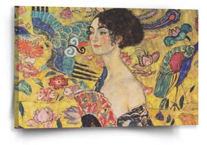 Sablio Obraz Dáma s vějířem - Gustav Klimt - 60x40 cm