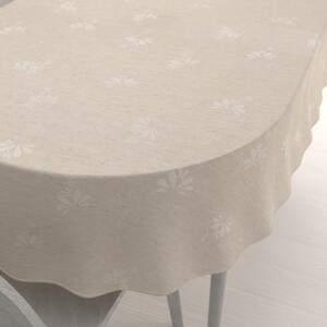 Biante Teflonový oválný ubrus TF-076 Květinový ornament na režném 80x120 cm