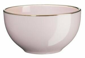 Mäser Polévková miska Metallic RIM Pink, 18,6 cm, 6 ks