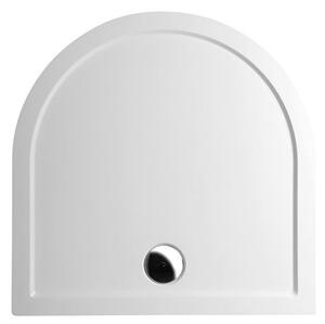 Polysan ISA 90 sprchová vanička z litého mramoru, půlkruh 90x90cm, bílá