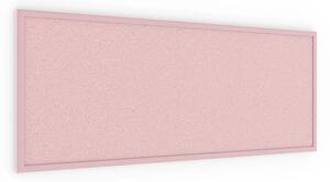 Allboards, korková tabule růžová barva korku 100x40 cm dřevěný rám lakovaný RŮŽOVÝ, TKPINK104P