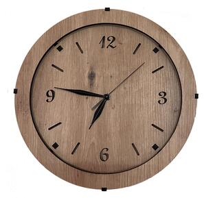 Dřevěné hodiny nástěnné "Kruh klasik" dub světlý velikost svítidla/hodin: 31 cm