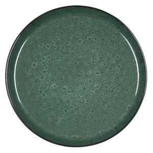 Tmavě zelený talíř z kameniny ø 27 cm – Bitz