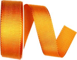 Stuha rypsová ELEGANCE ORANGE oranžová 25mm x 3m (7,- Kč/m)