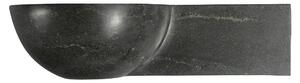 Sapho, BLOK kamenné umyvadlo 40x10x23 cm, černý Antracit, 2401-32
