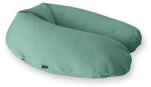 GADEO Kojicí a relaxační polštář VAFLE, šedo-zelená Výplň: pohankové slupky